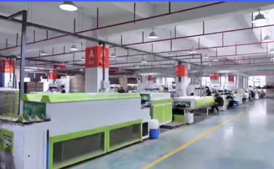 Assembly line at the partner's facility
